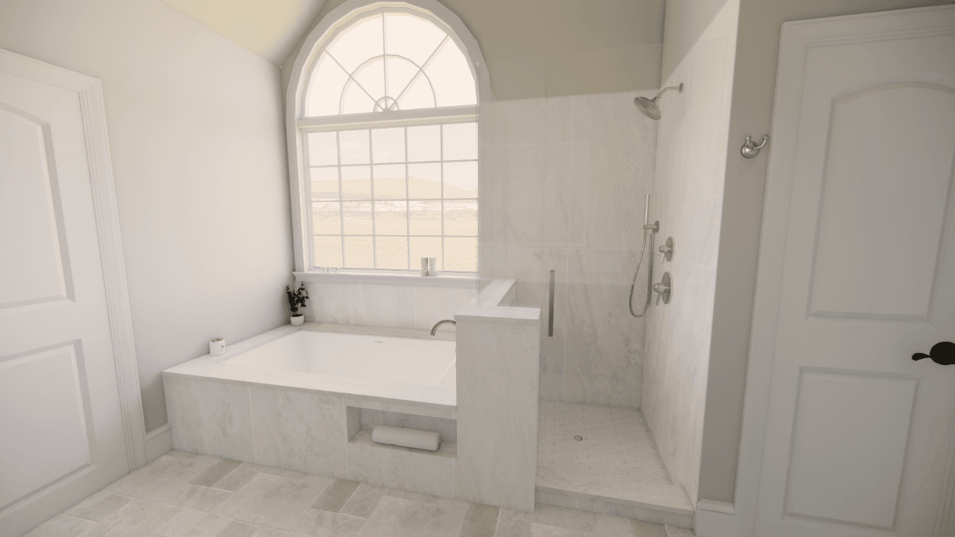 Premium tiled shower installation